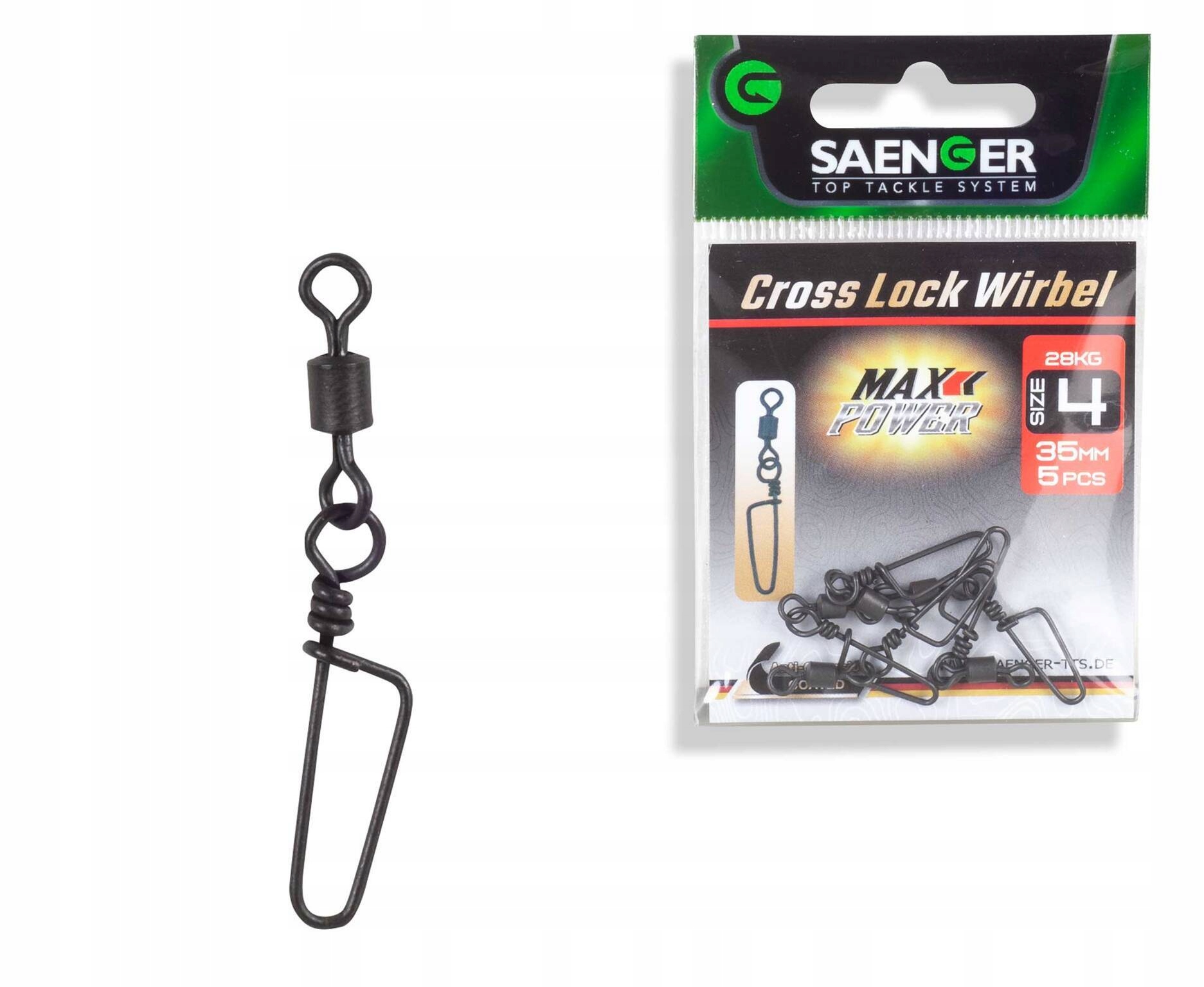 Agrafki Z Krętlikiem Sanger Cross Lock 2/35kg