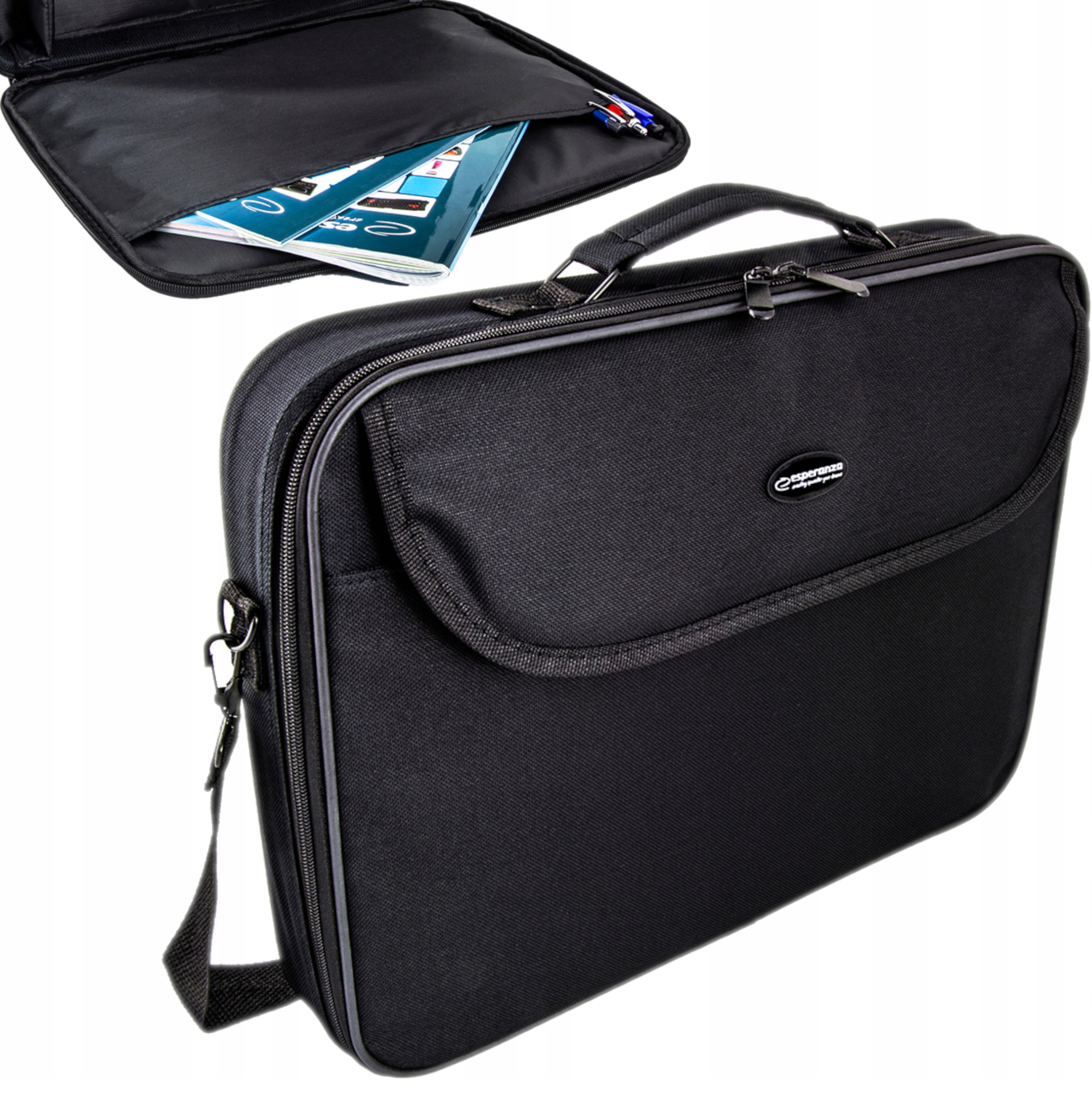 

Torba Teczka Na Laptopa 15,6" Mocna Na Ramię