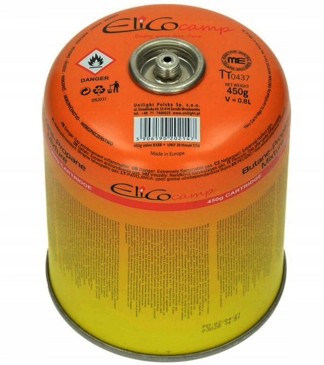 

Nabój kartusz gazowy do kuchenki palnika 450g