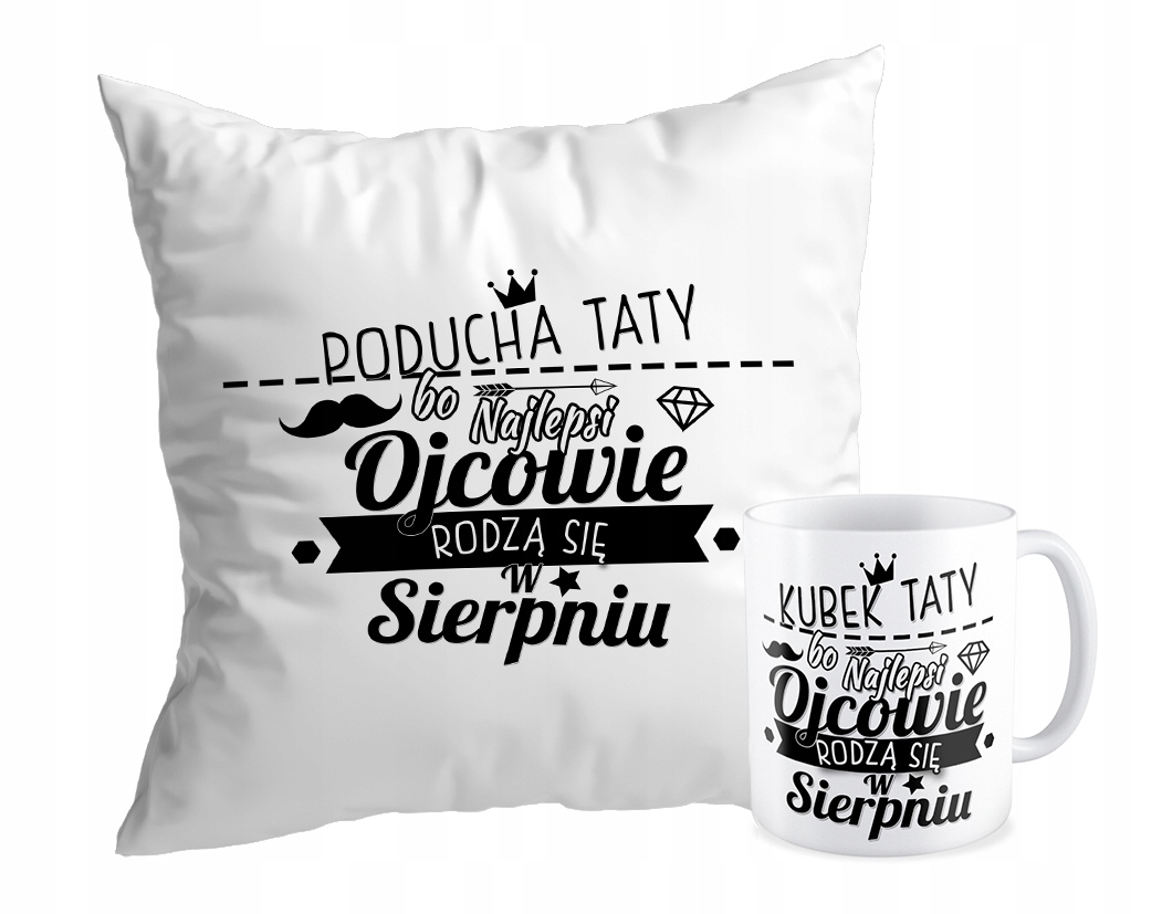 

Zestaw Poduszka + Kubek Ojcowie Rodzą Się W...