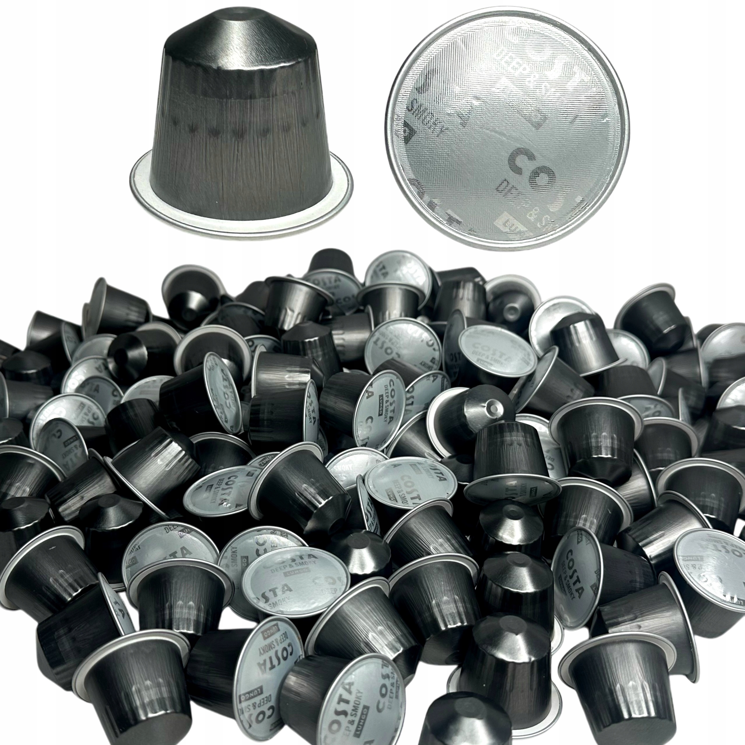 Levně 1KG Kávové Káva Kapslí Pro Nespresso Costa Lungo Dark V Kapslích 143 Kusů