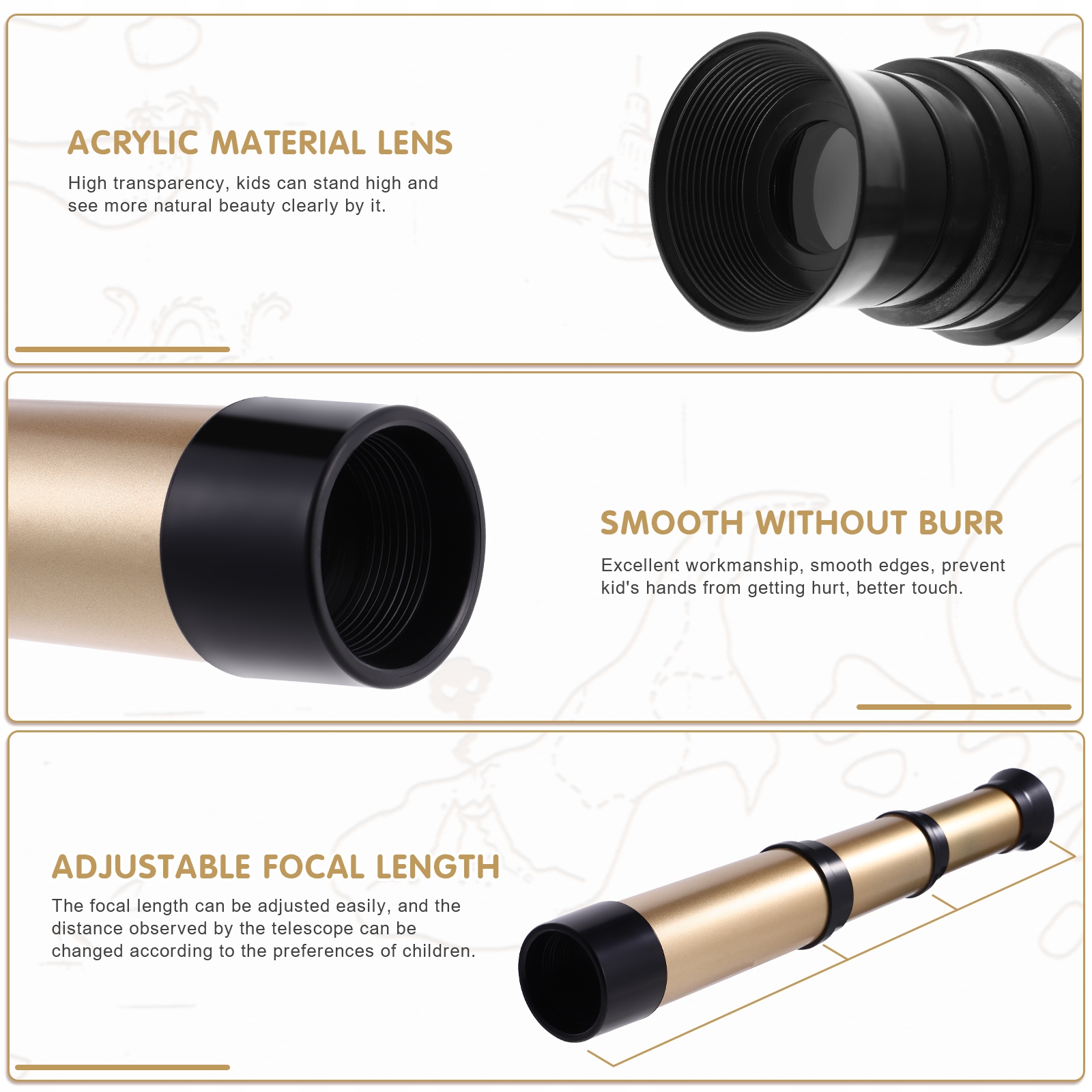 ZABAWKA KALEJDOSKOP DZIECIĘCY DLA DZIECI KLASYCZNY 2 SZT Rodzaj teleskop