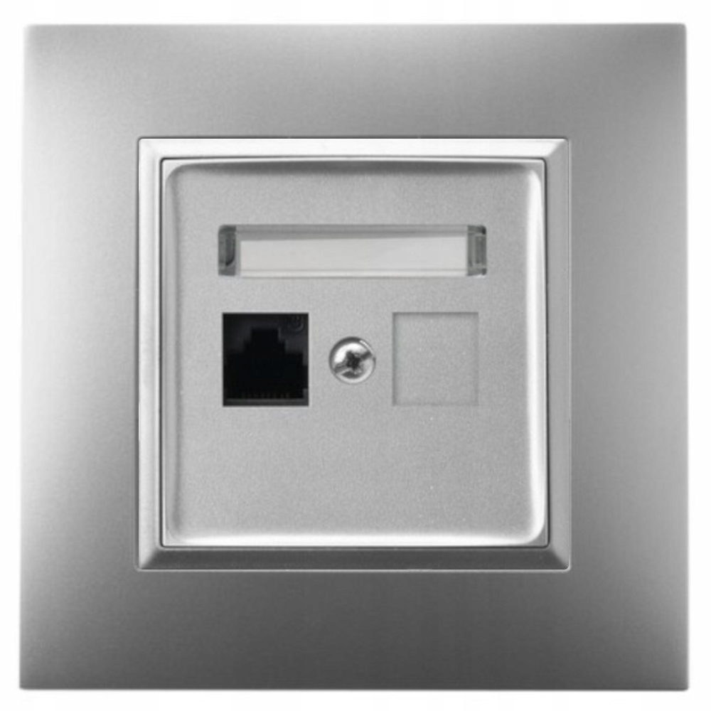 

Gniazdo Internetowe RJ45 1X Aria Srebrny