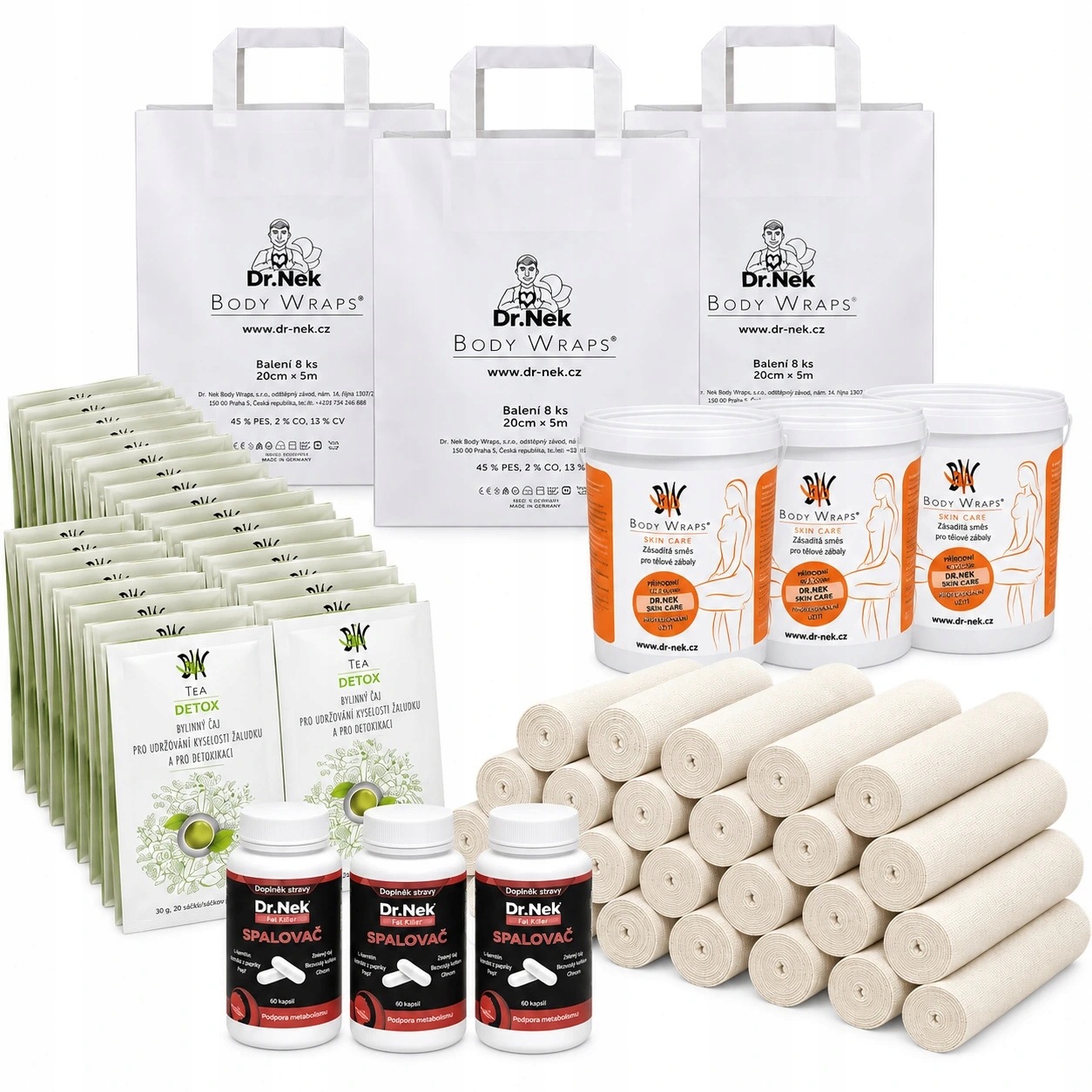 Body Wraps Skin Care set 66 zábalů