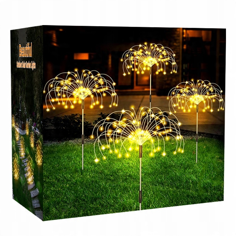 

4X Lampa Solarna Ozdoba Ogrodowa Dmuchawce 150 Led