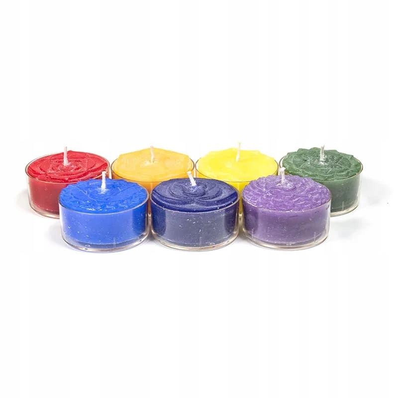 

Zestaw 7 świeczek zapachowych Czakry tea light