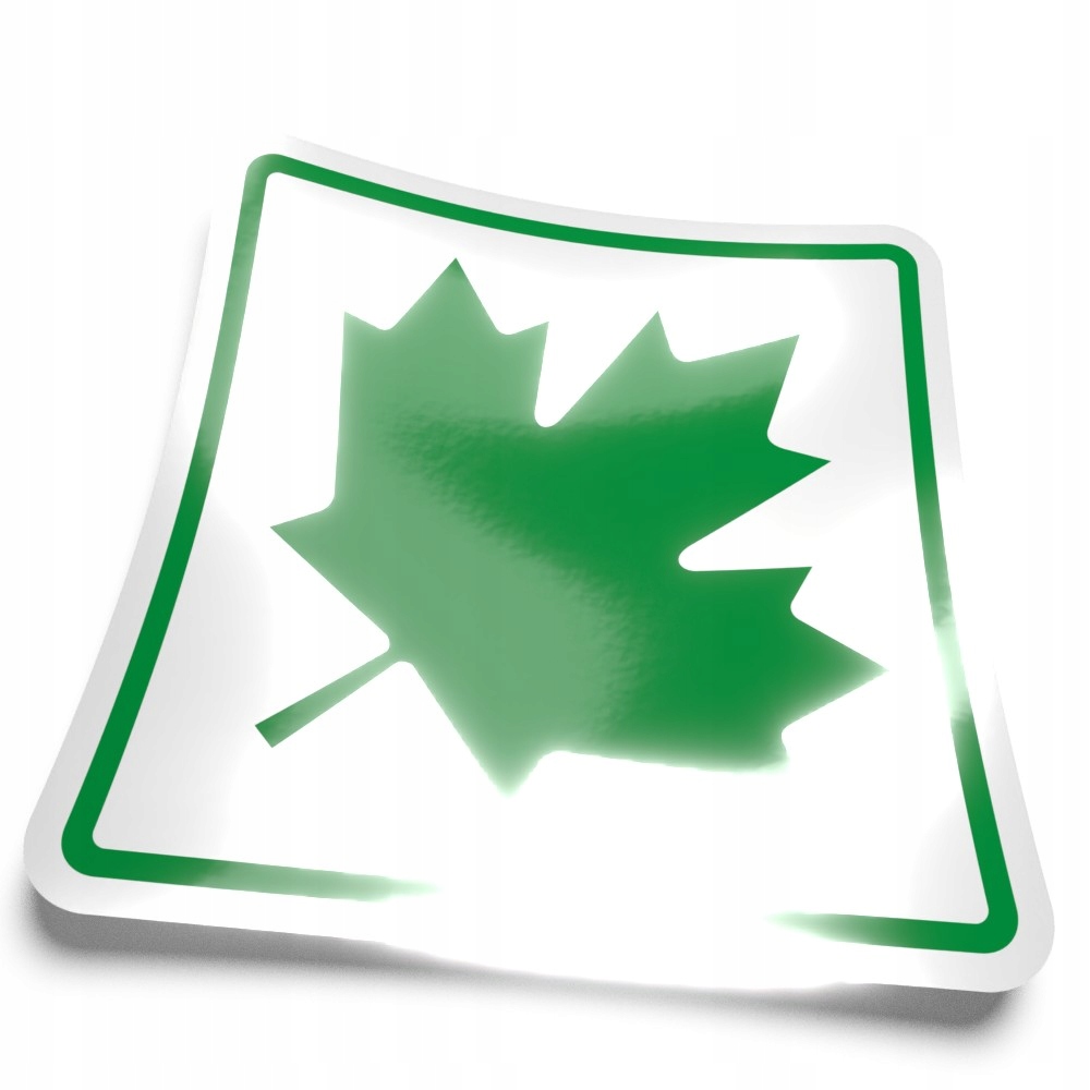 

Magnes Zielony Listek młody kierowca Odblask 15 cm