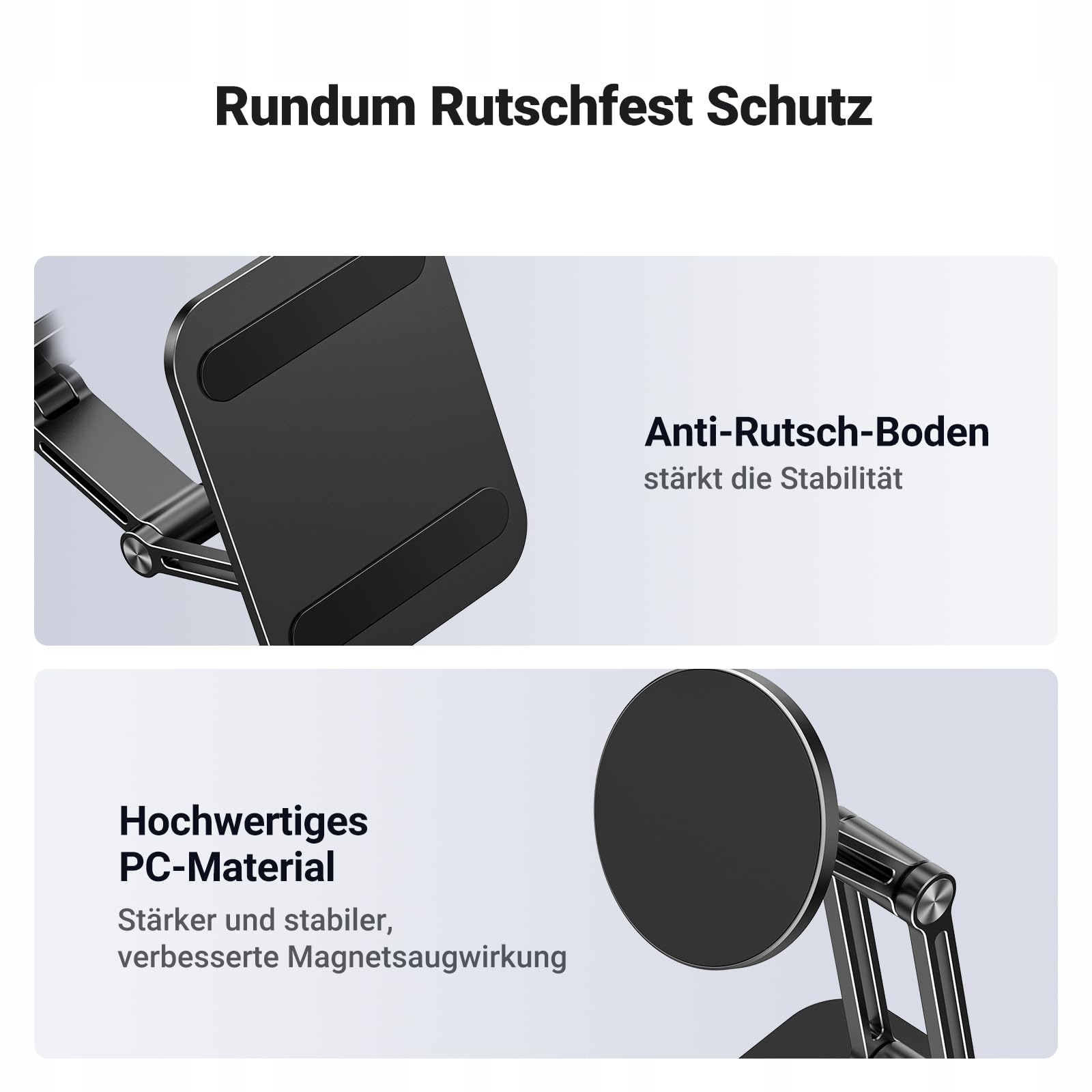 UGREEN Magnetyczny Stojak Na Telefon Magsafe Składany - Czarny — miniatura 5