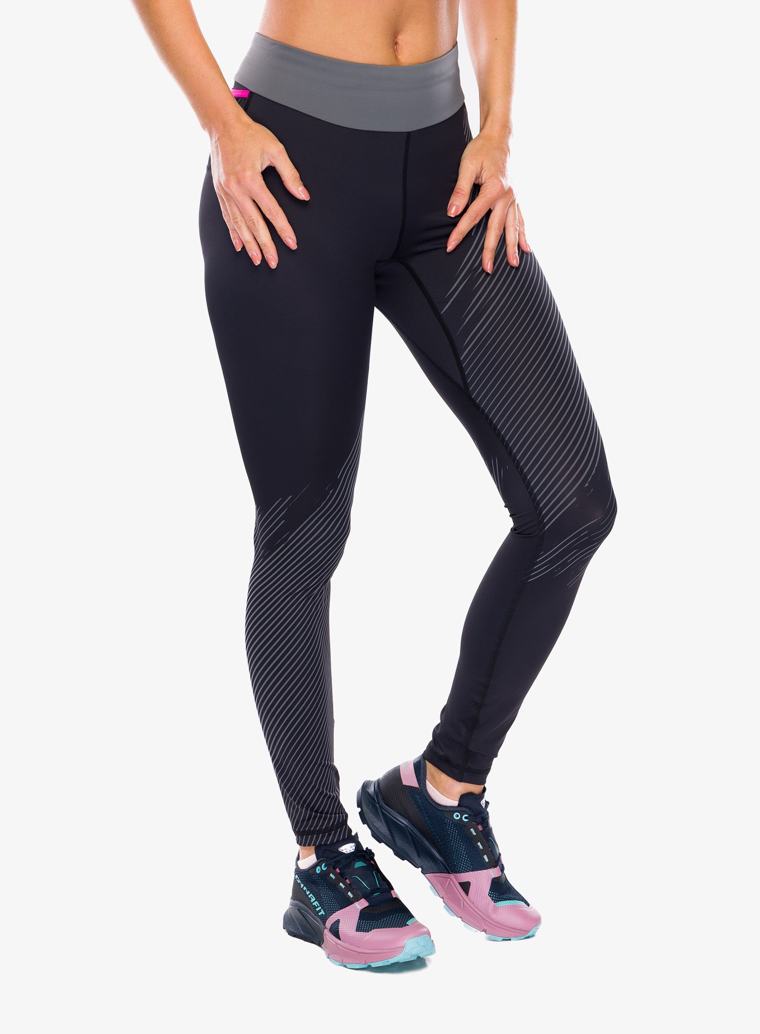 Dámské legíny Dynafit Ultra Graphic Long Tights černá barva Xs