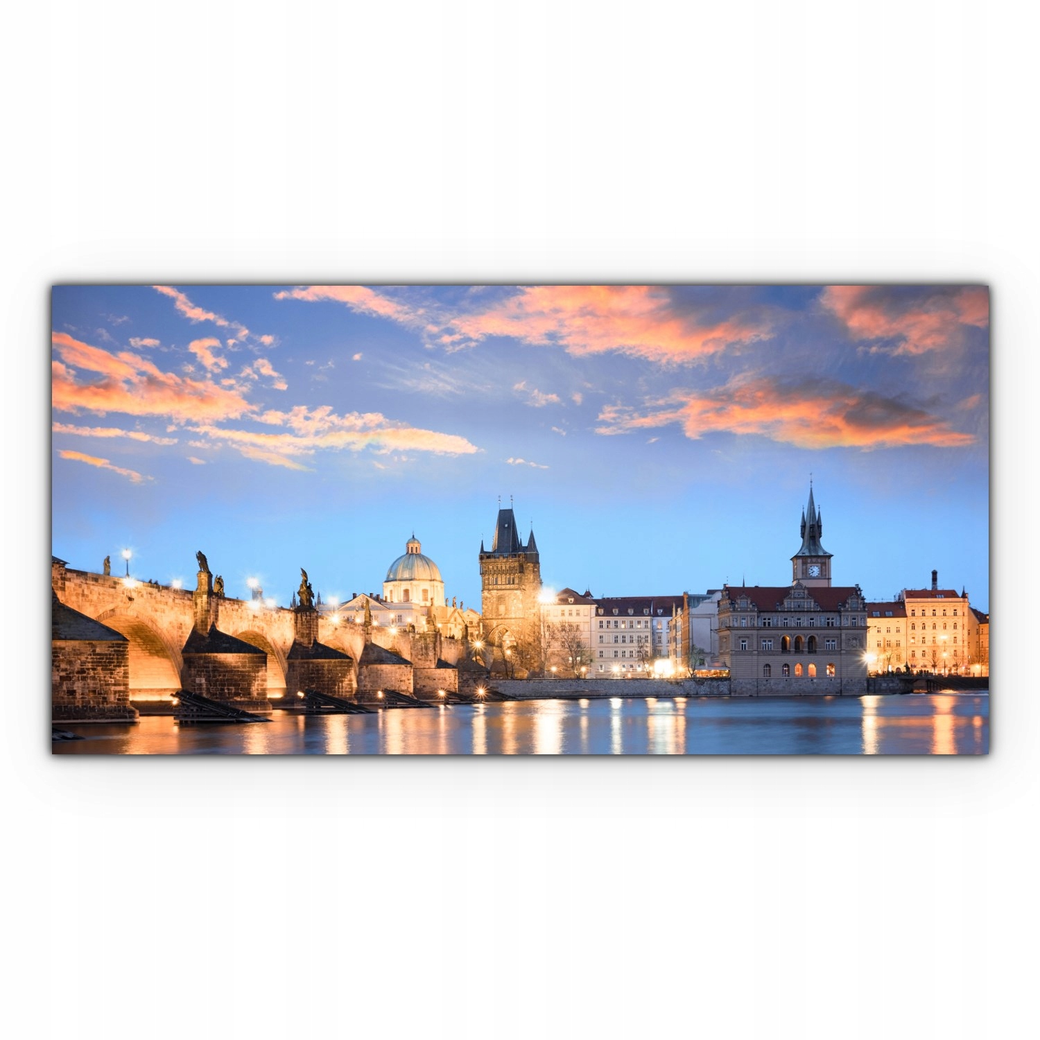 

Canvas na ramie ścienny 140x70 Most Zachód Słońca