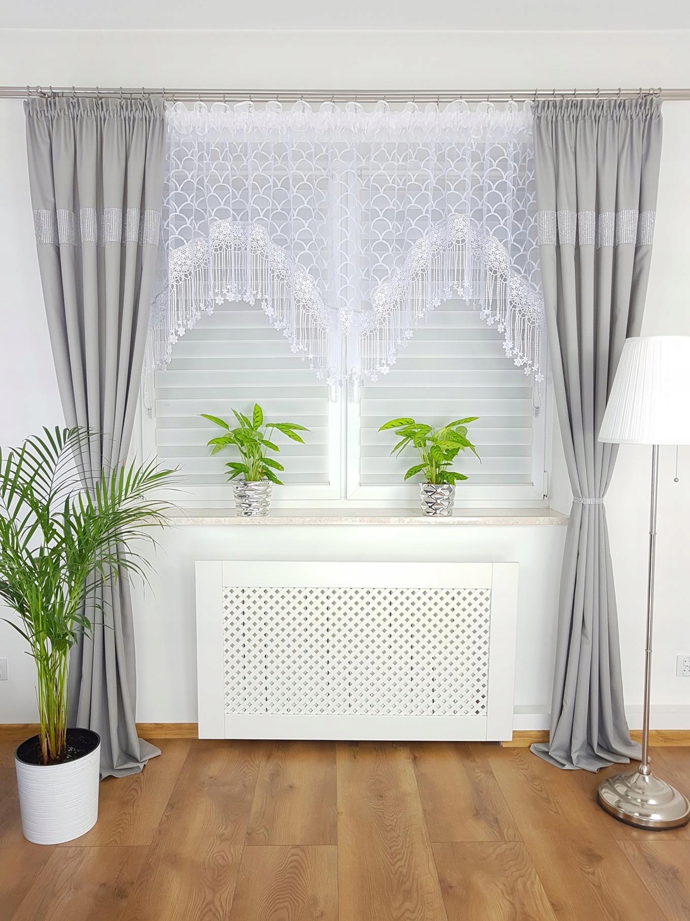 Krótka Firana Z Markizety Bez Prasowania Gotowa Do Kuchni 300/100CM