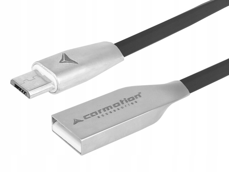 Kabel do ładowania i synchronizacji, 120 cm, Usb micro Usb, czarny