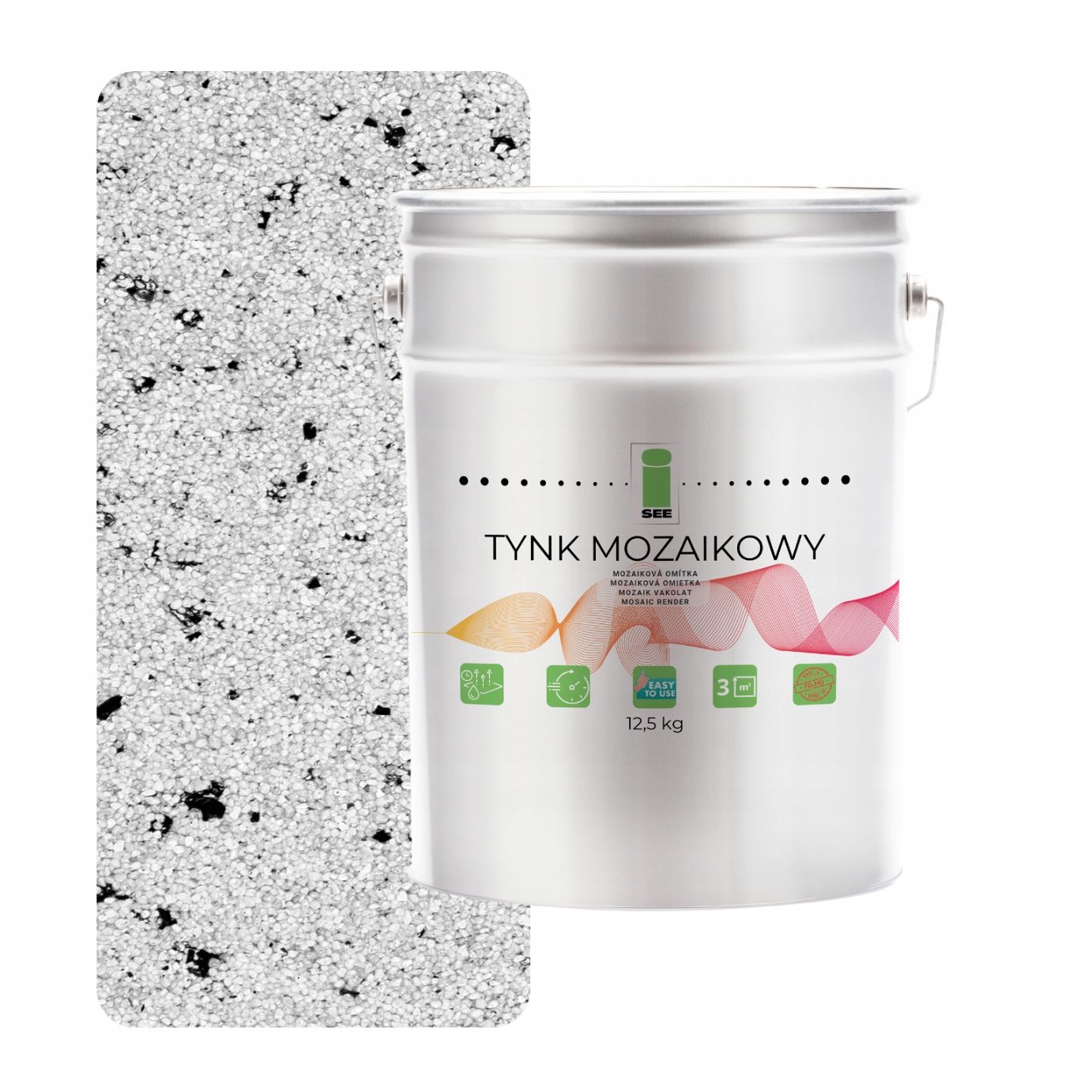 Mozaiková Omítka S Mikou Bílá Marmolit Třída 1 Mozaika 12,5 kg Premium