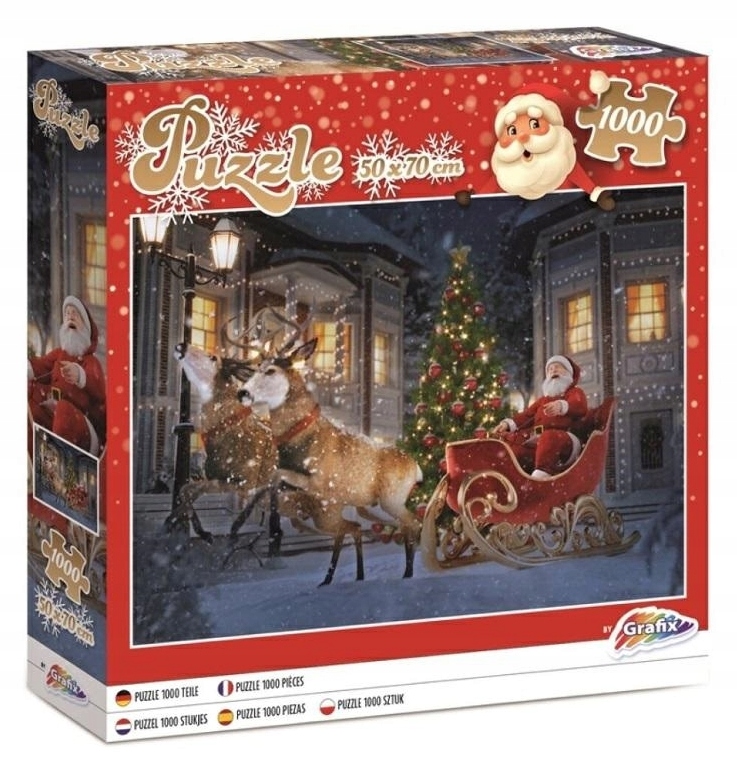 

Puzzle Święty Mikołaj Czas Prezentów 1000el