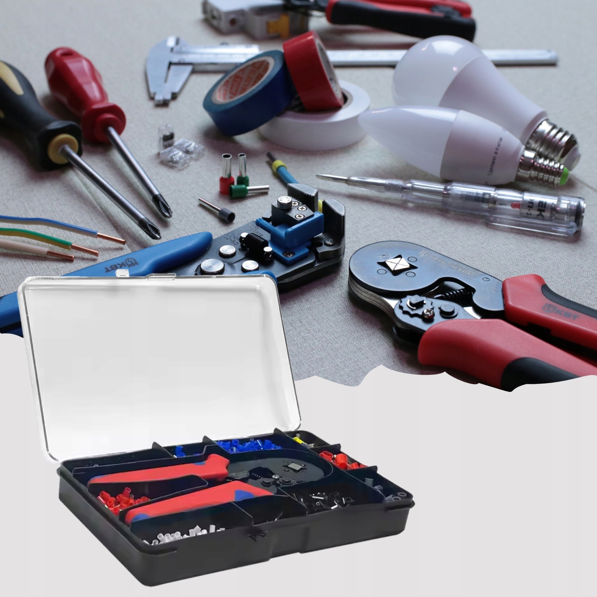 ZACISKARKA DO KONEKTORÓW Szczypce zaciskowe PRZEWODÓW KABLE 1200 tulejek EAN (GTIN) 5905718778508