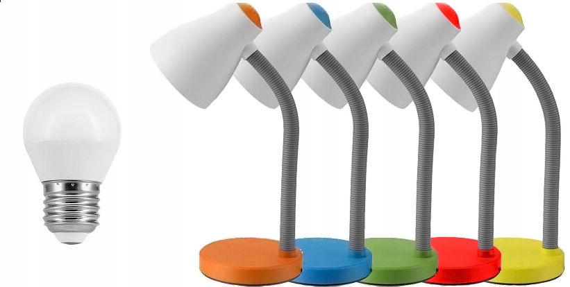 

Lampka Biurkowa +led Szkolna Lampa Na Biurko Nocna