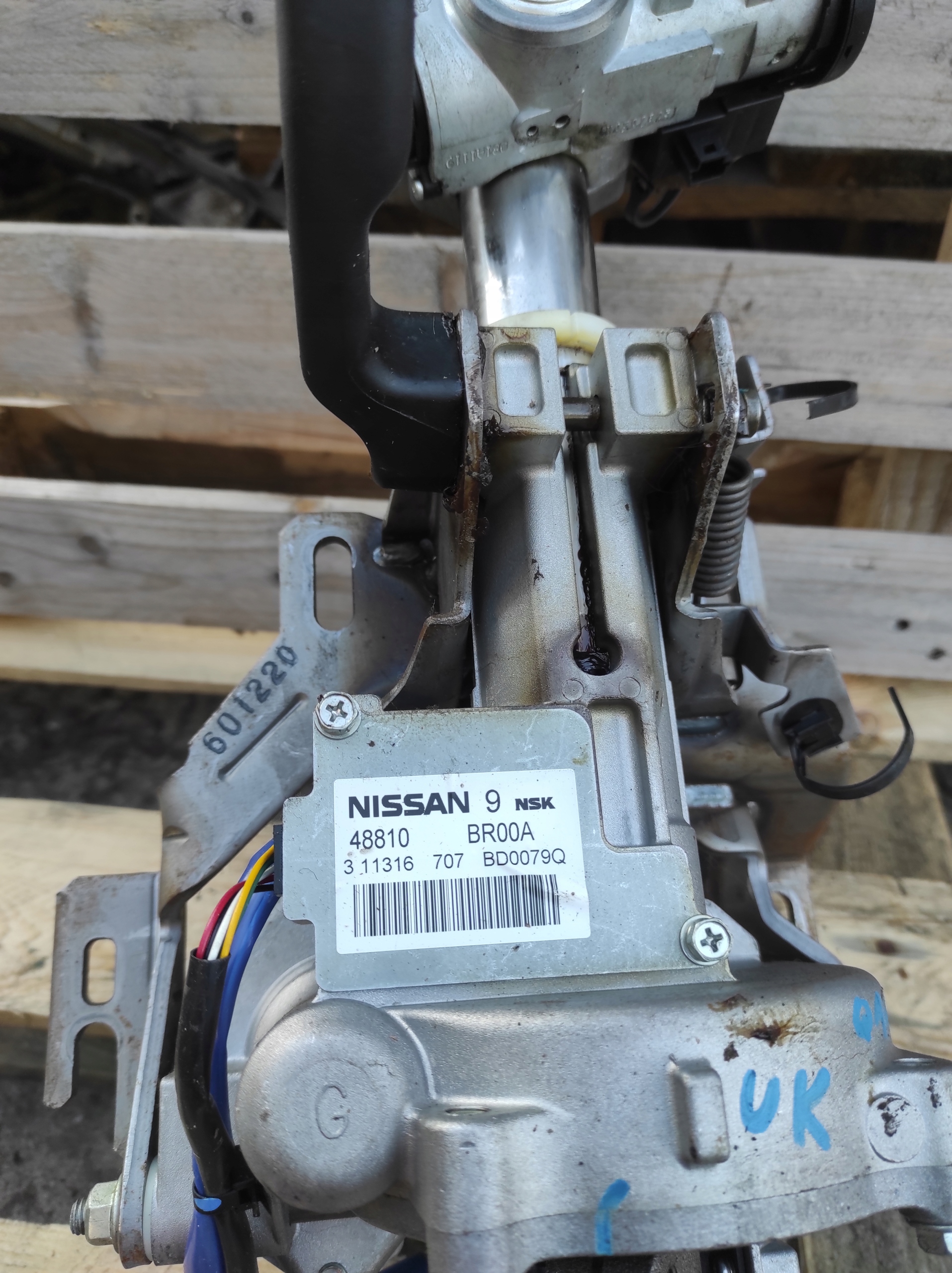 Piantone sterzo usato QASHQAI J10 1.5 DCI 48810BR00A croce inglese