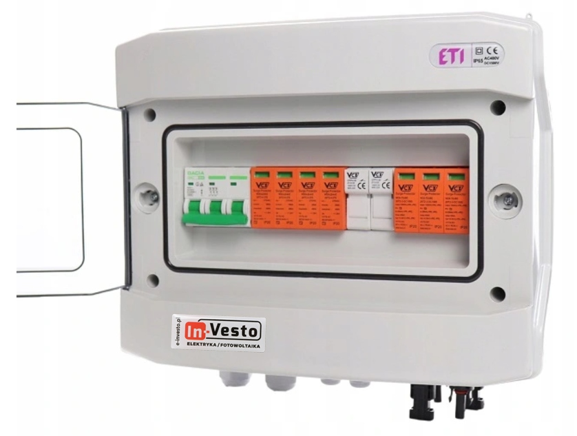 Rozvaděč Pv 1000V Dc/ac 1 String Fotovoltaika