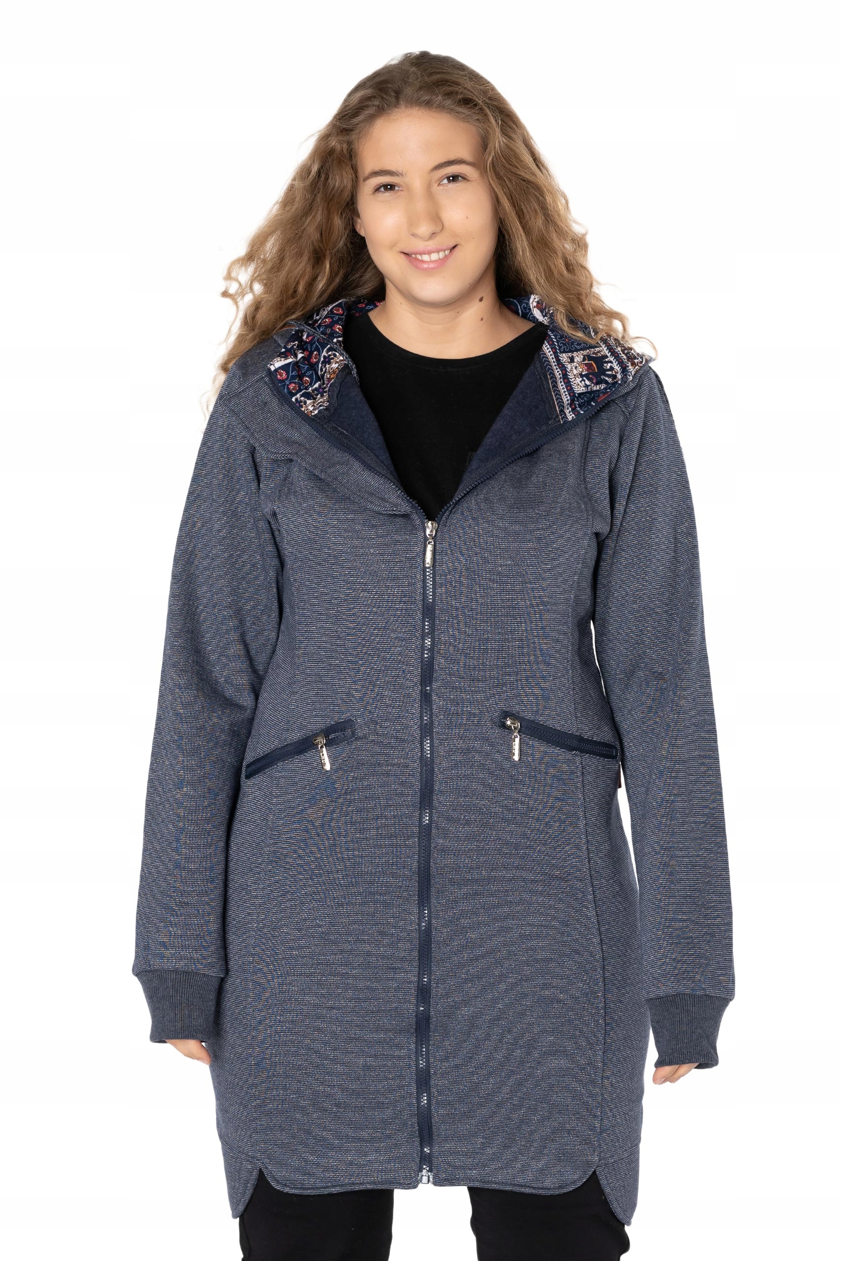 

Ciepła Długa Bluza Tunika Dresowa Damska 209-2 r M