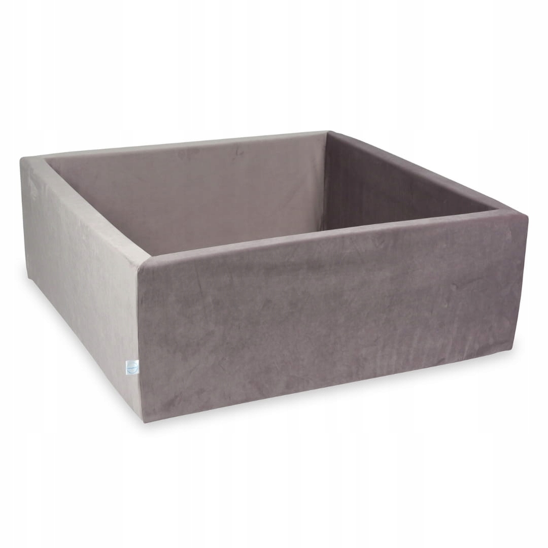 Suchy Basen bez piłek Kojec dla dzieci 110x110x40cm Velvet Lila kwadrat