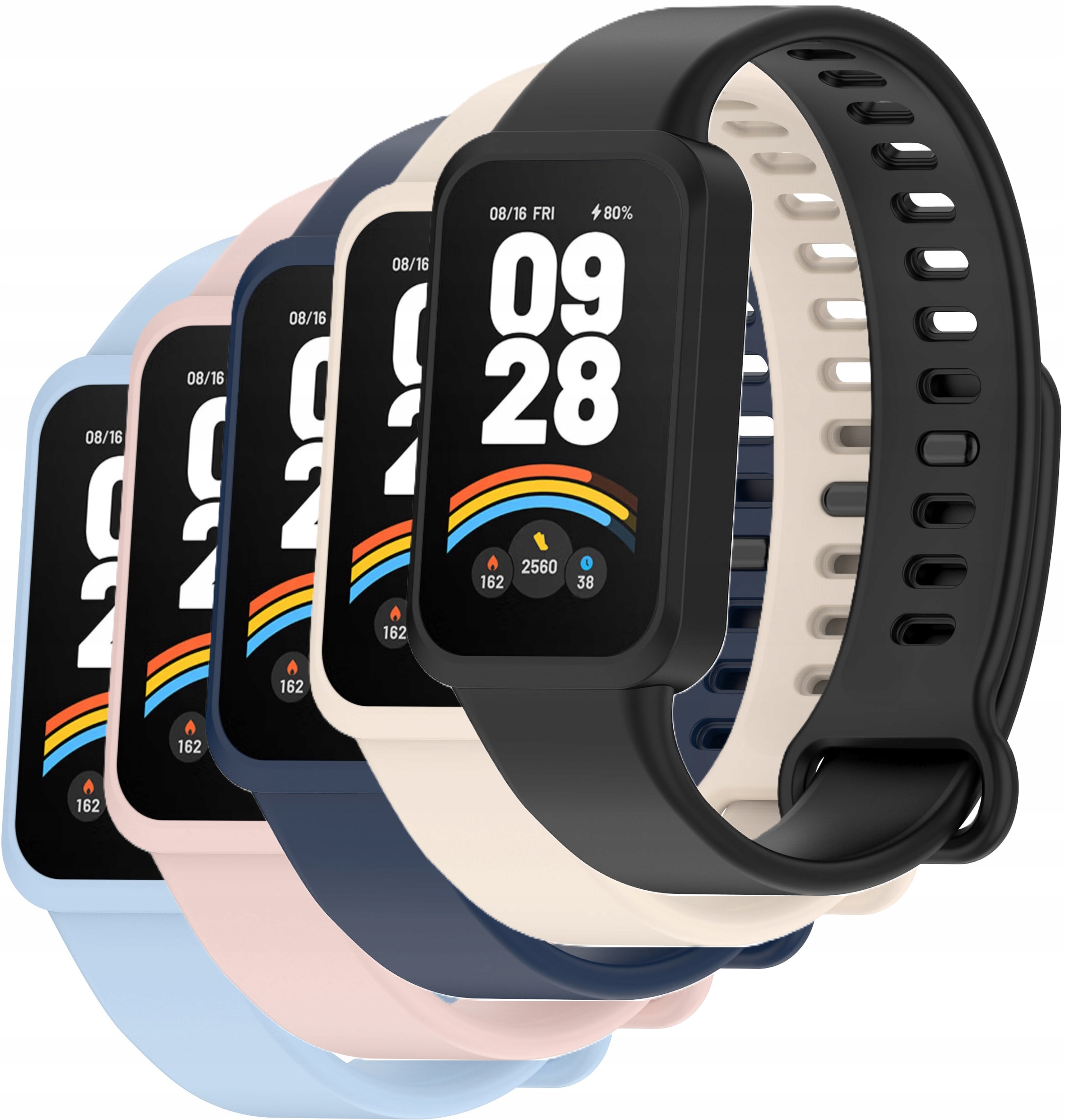 5x Opaska Do Xiaomi Redmi Smart Band 3 MI Band 9 Active