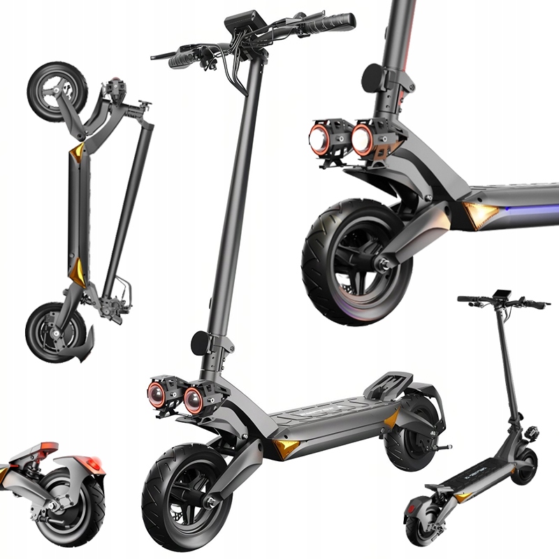 Hulajnoga Elektryczna Ruptor R3 V3 Składana Zasięg 55 km 1000W Czarna