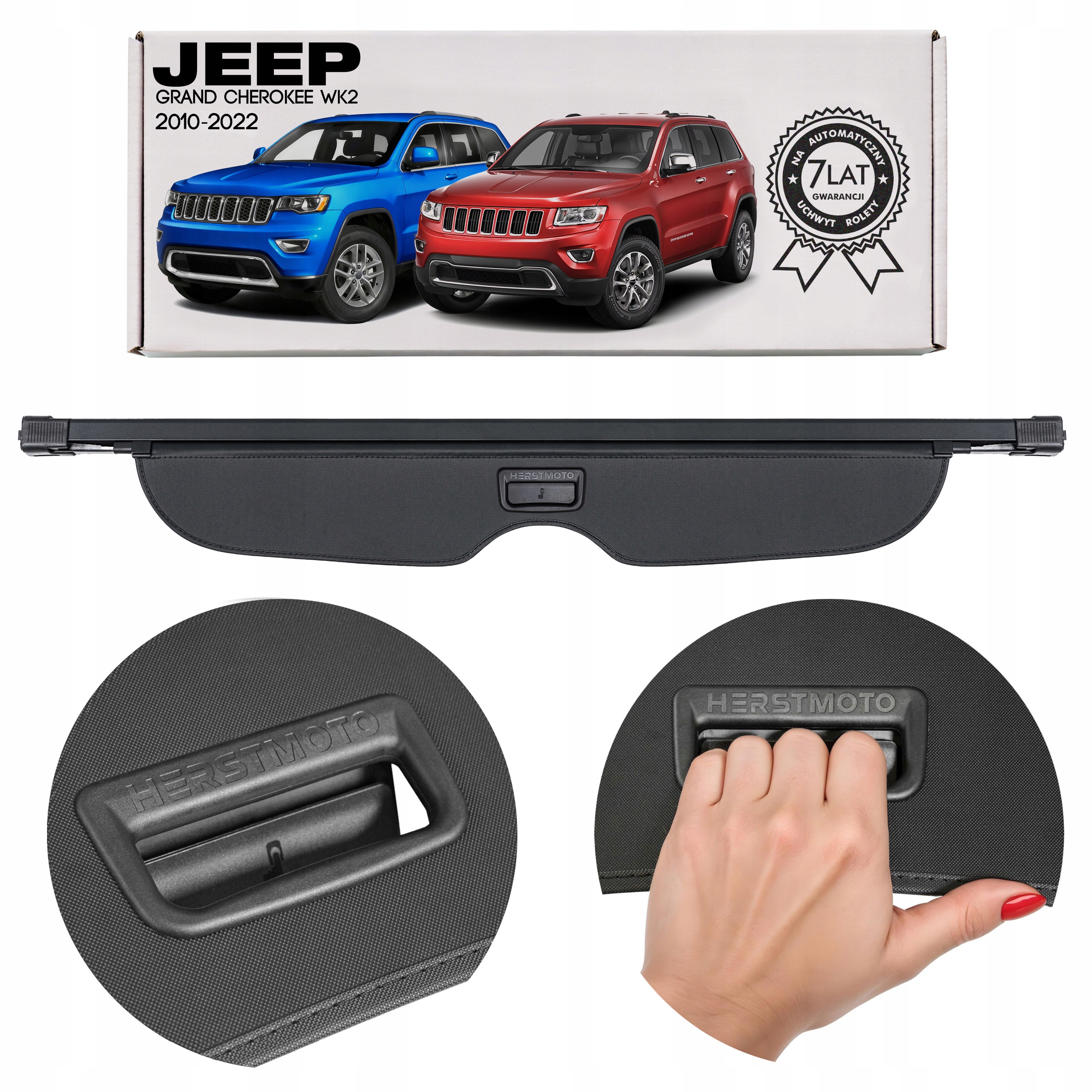 Jeep Grand Cherokee IV WK2 2010-2022 Roleta Do Zavazadlového Prostoru Černá 6FW02DX9AC