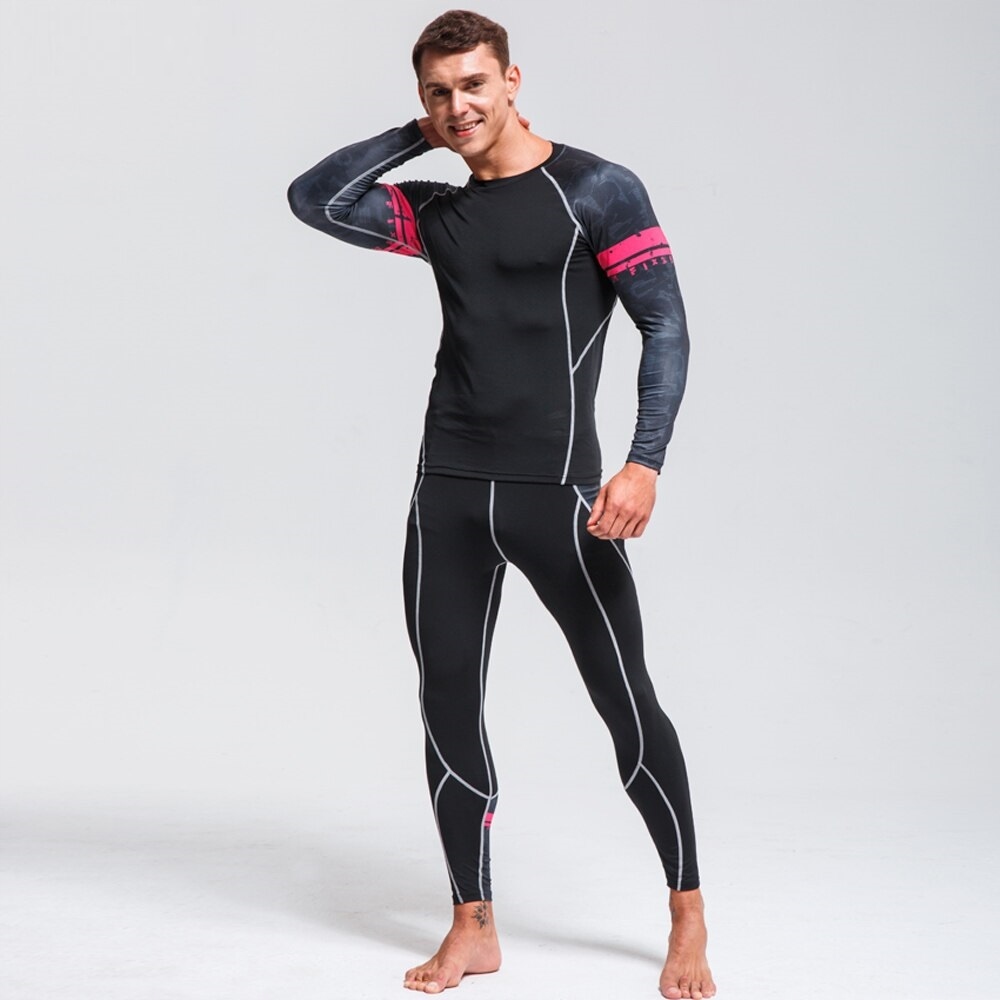 ODZIEŻ TERMOAKTYWNA RASHGUARD LEGINSY KOMPLET M Kolekcja Rashguard + Legginsy