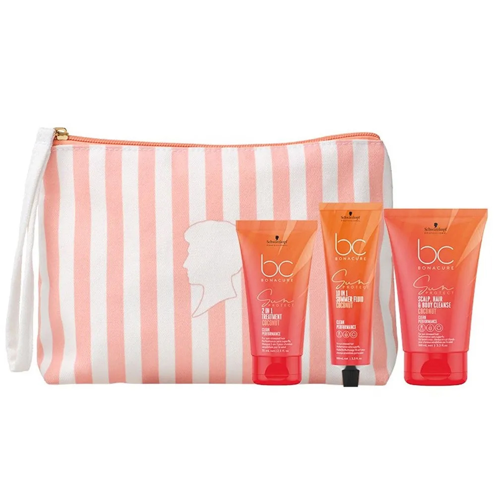 BC Bonacure Sun Protect Sun Pouch zestaw z fluidem 10‑w‑1