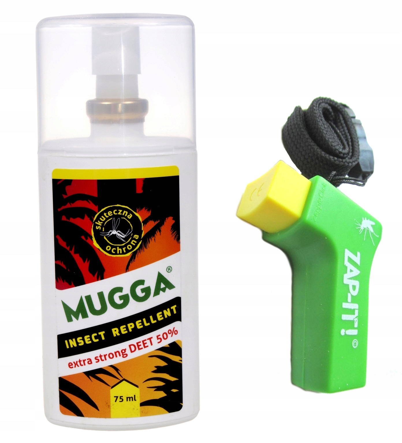 

Mugga Strong 50% Deet spray Komary 75 ml Zap-it
