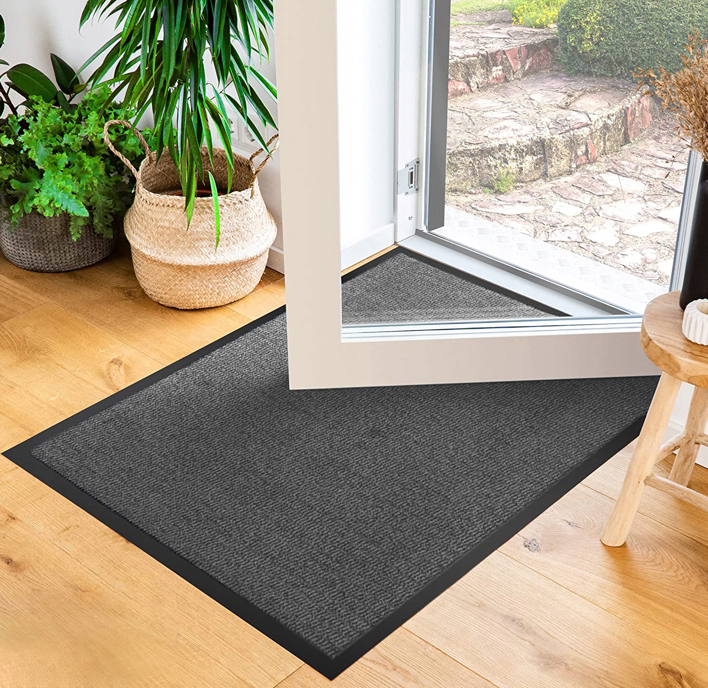 ZESTAW WYCIERACZKA WEJŚCIOWA MATA POD DRZWI ZEWNĘTRZNA GRUBA 60X90CM X2 Materiał gumowa tekstylna inna