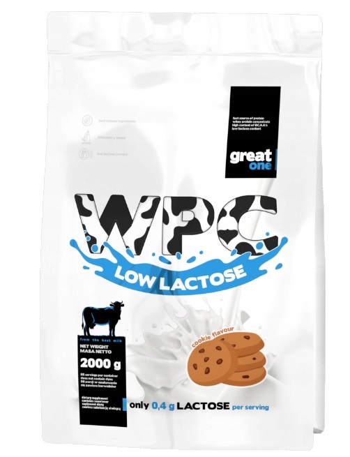 Syrovátkový koncentrát Wpc Low Lactose 2 Kg Sušenkový Great One