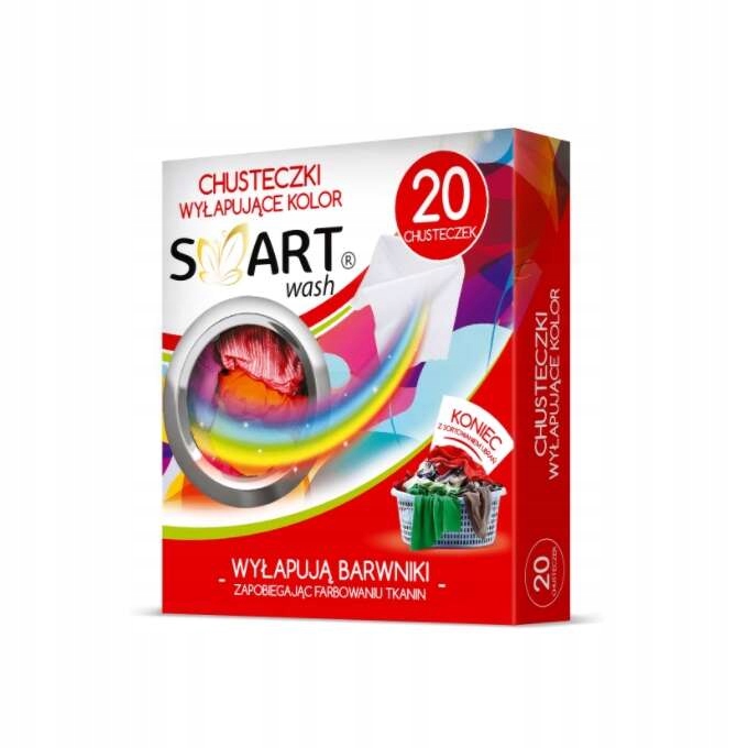 

Smart Wash Chusteczki do prania do koloru 20 szt.