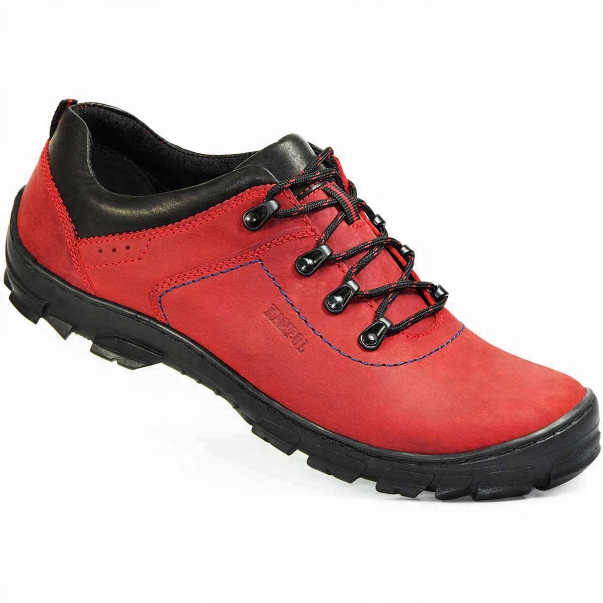 

Buty męskie skóra czerwone trekkingowe KamPol r.41