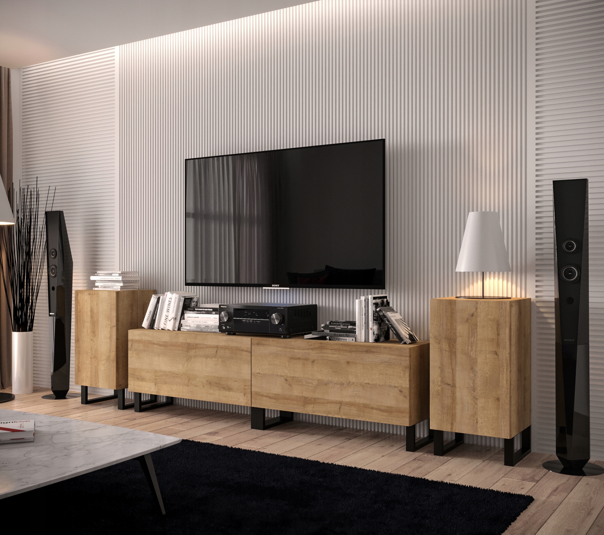 Meblościanka Nowoczesna Salon Meble N108 1A