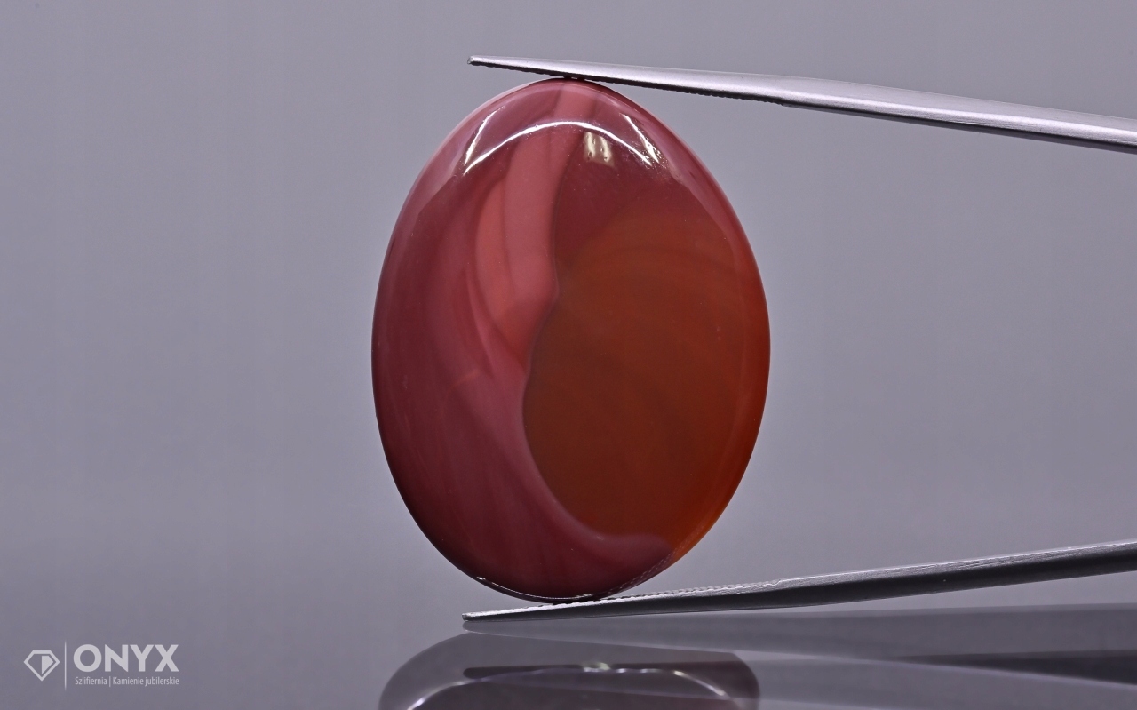 Jaspis Imperial nízký kabošon nepravidelný 31,5x24,5 mm