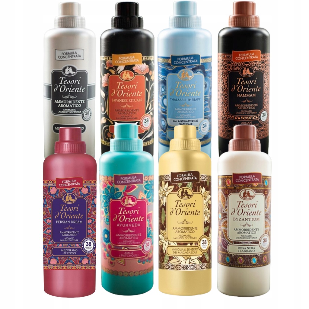 Levně Tesori sada 8 krásných italských oplachovacích přípravků 760 ml