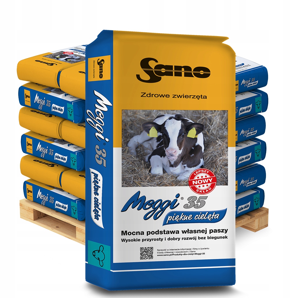 Sano Meggi 35 mieszanka uzupełniająca dla cieląt, 25KG