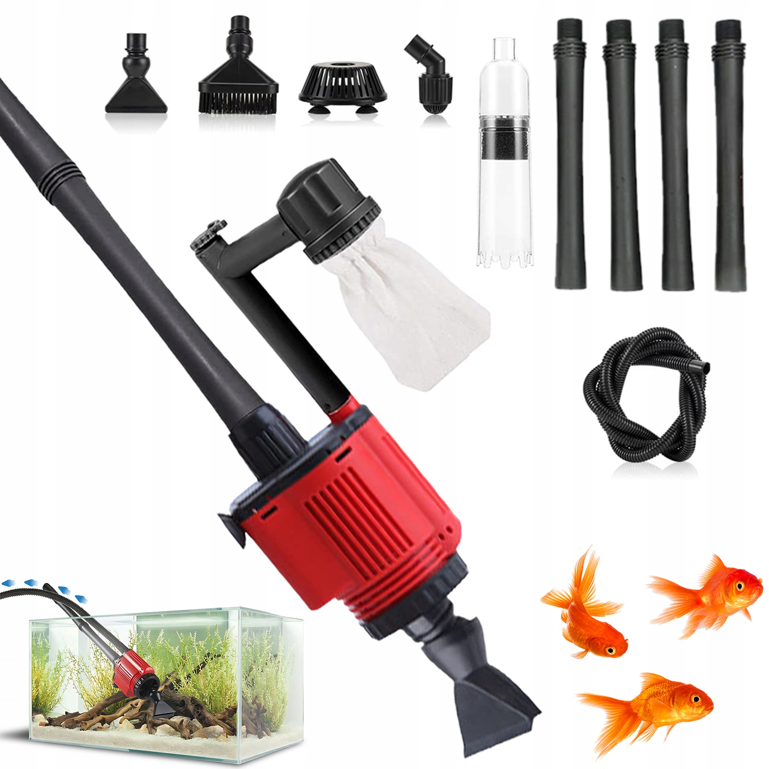 Elektrický Vysavač Do Akvária 28 W 220 V 1800 L/h Pro Výměnu Vody V Akváriu