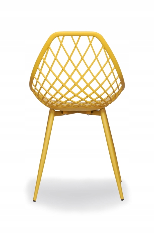 MODNE KRZESŁO CHICO żółty - taras balkon ogród Styl nowoczesny