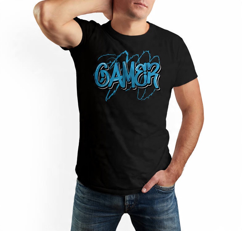 

Koszulka Gamer t-shirt męski Dla Gracza czarny 3XL