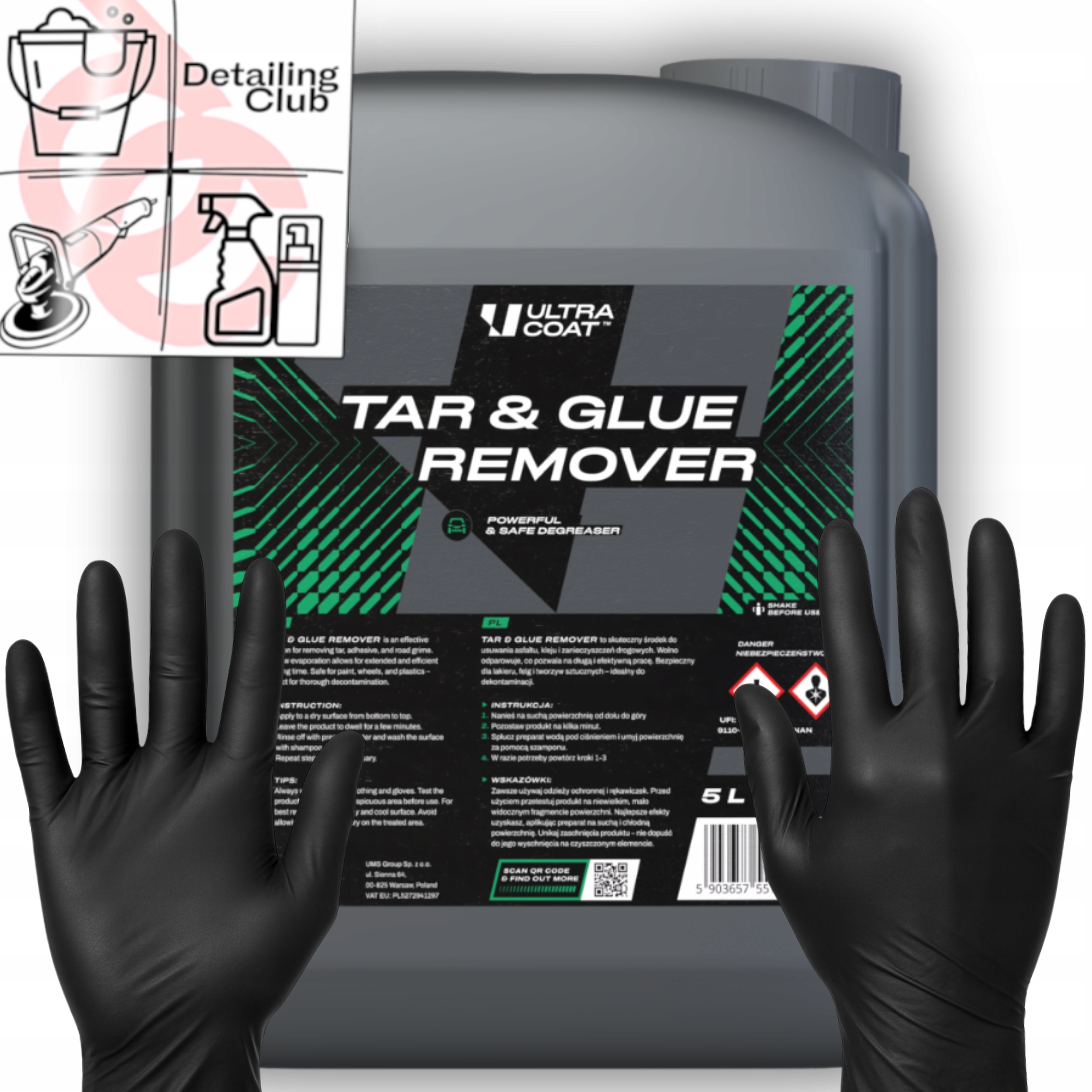 Ultracoat Tar & Glue Remover Produkt na odstraňovanie dechtu a lepidla z laku 5L