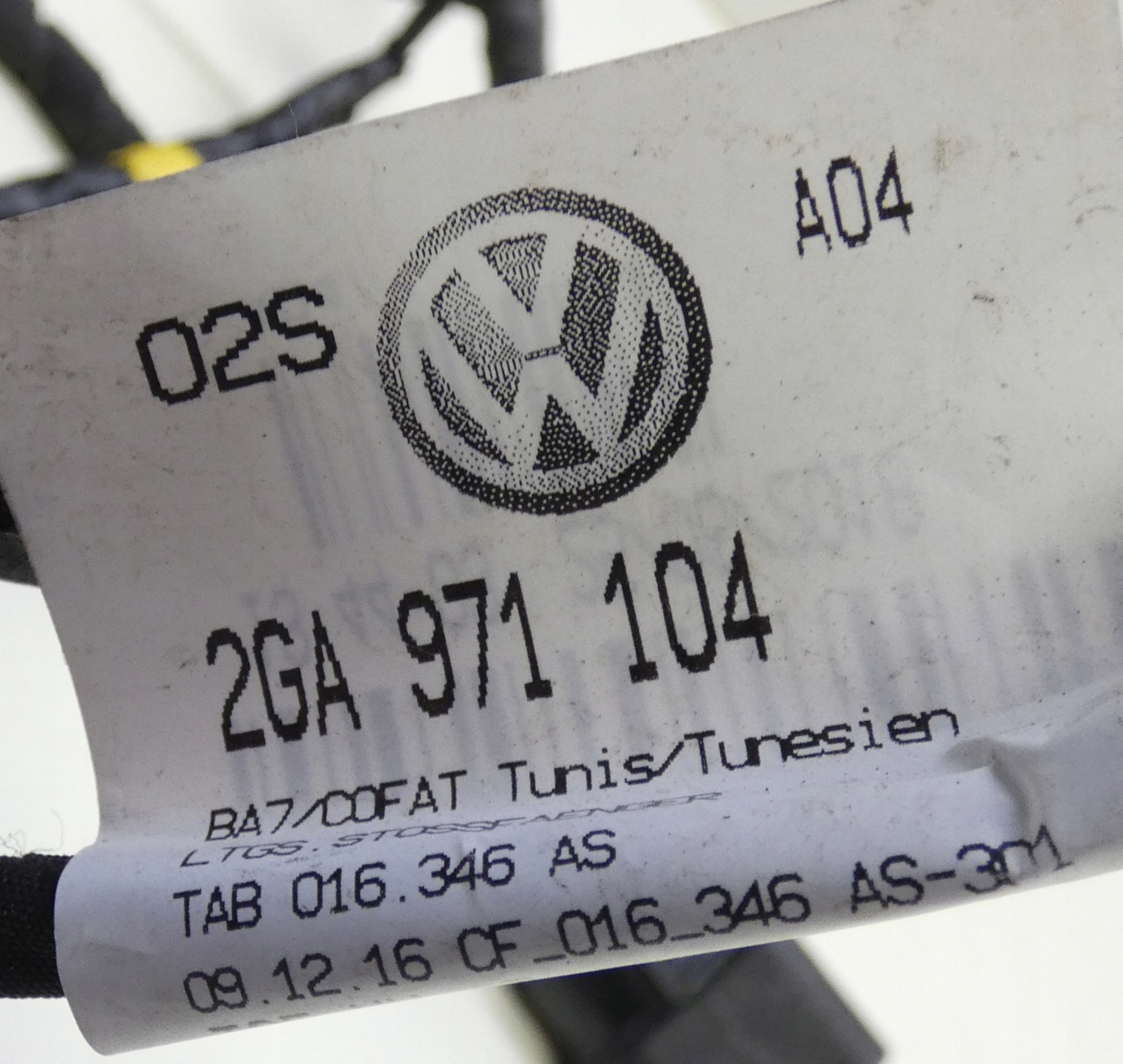 VW T-ROC 2GA971104 4 PDC CABLAGGIO CABLAGGIO POSTERIORE PARCHEGGIO