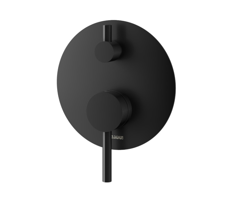 Podomietková batéria Axel Black Kohlman QW211AB 3-výstupová