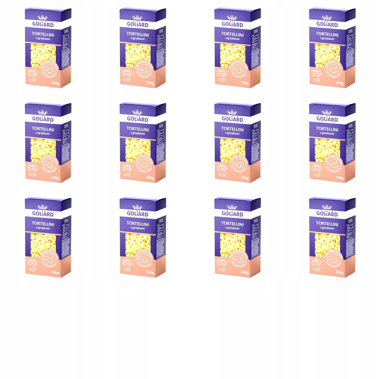 Levně 12 x 250 g Goliard těstoviny tortellini s houbami Karton