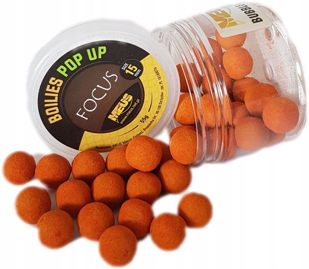 Kulki Meus Pop Up Focus 55g 15mm Bubble Gum New