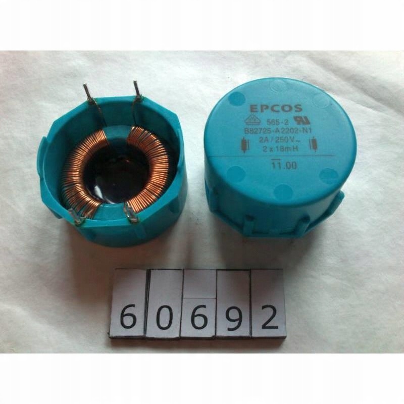 

Dławik Epcos B82725A2202N1 2X18MH 2A