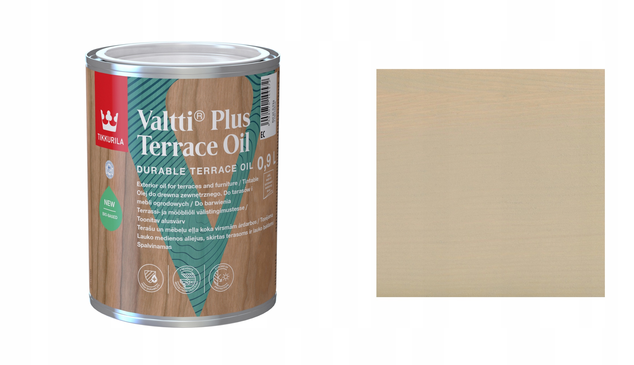 TIKKURILA VALTTI PLUS TERRACE OIL 0,9L 5080 VASA OLEJ DO TARASÓW