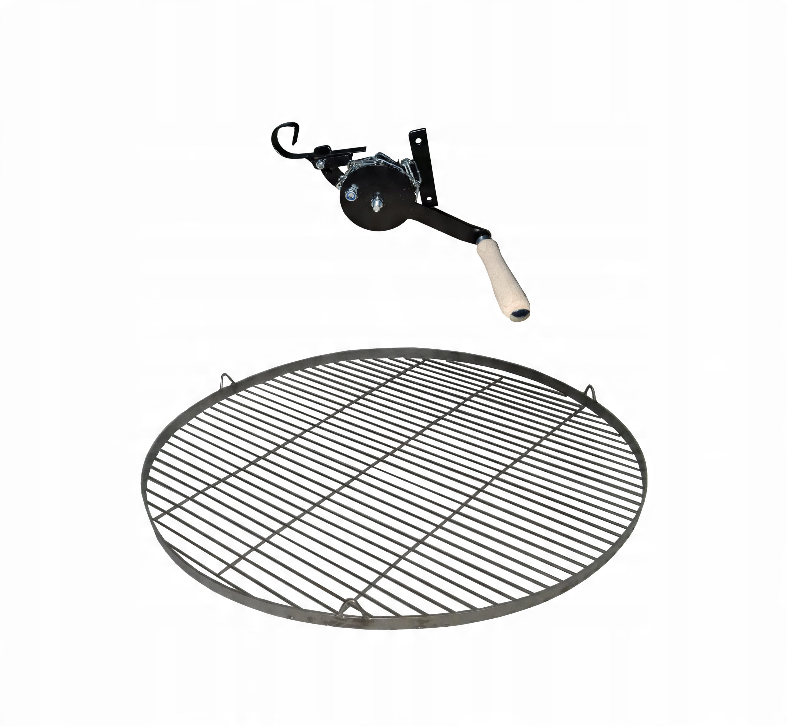 

Kratka nierdzewna 80cm do grilla plus kołowrotek