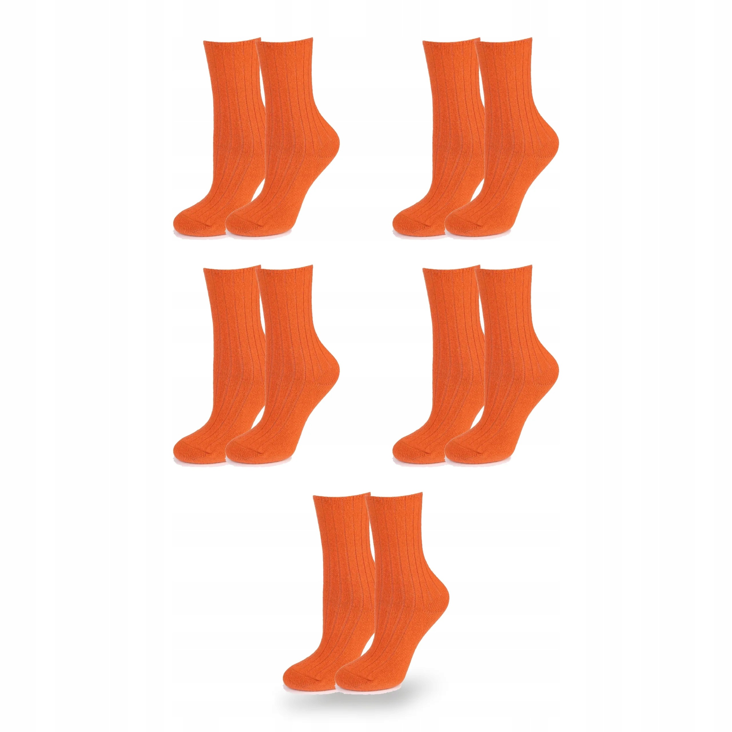 Ponožky vlněné ponožky 5 párů oranžové 39/41